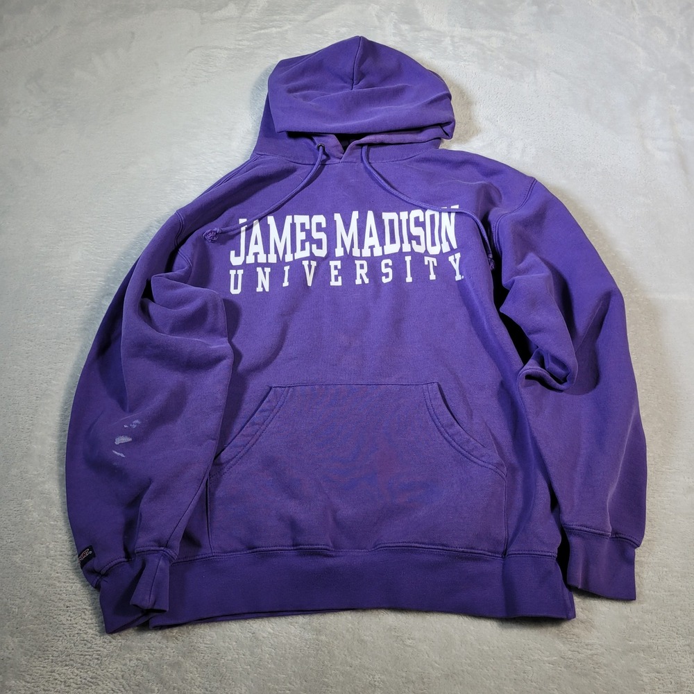 Jansport James Madison University Hoodie Mens Medium Purple JMU Dukes Sweatshirt